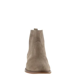 Amelle Grey Suede Chelsea Boots