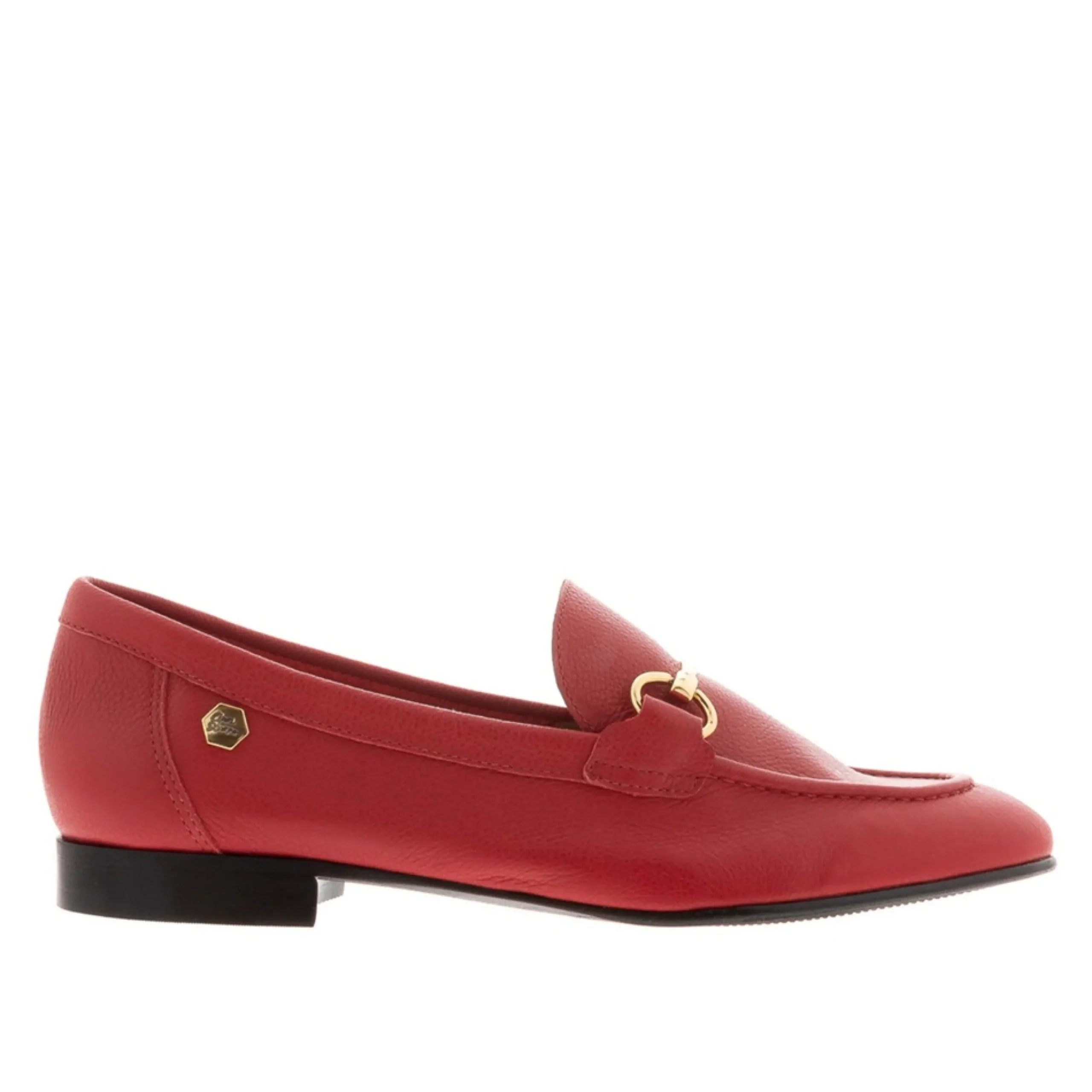 Arlie Red Leather Snaffle Loafers