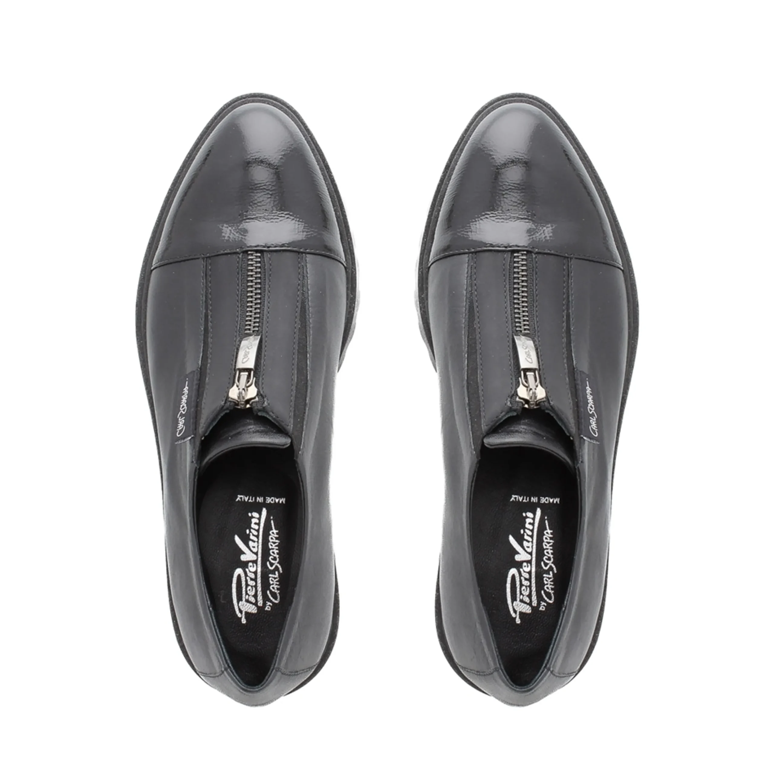 Ash Black Leather Platform Trainers