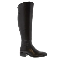 Ashby Black Leather Knee High Boots