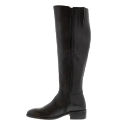 Ashby Black Leather Knee High Boots