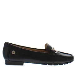 Beila Navy Snaffle Leather Loafers