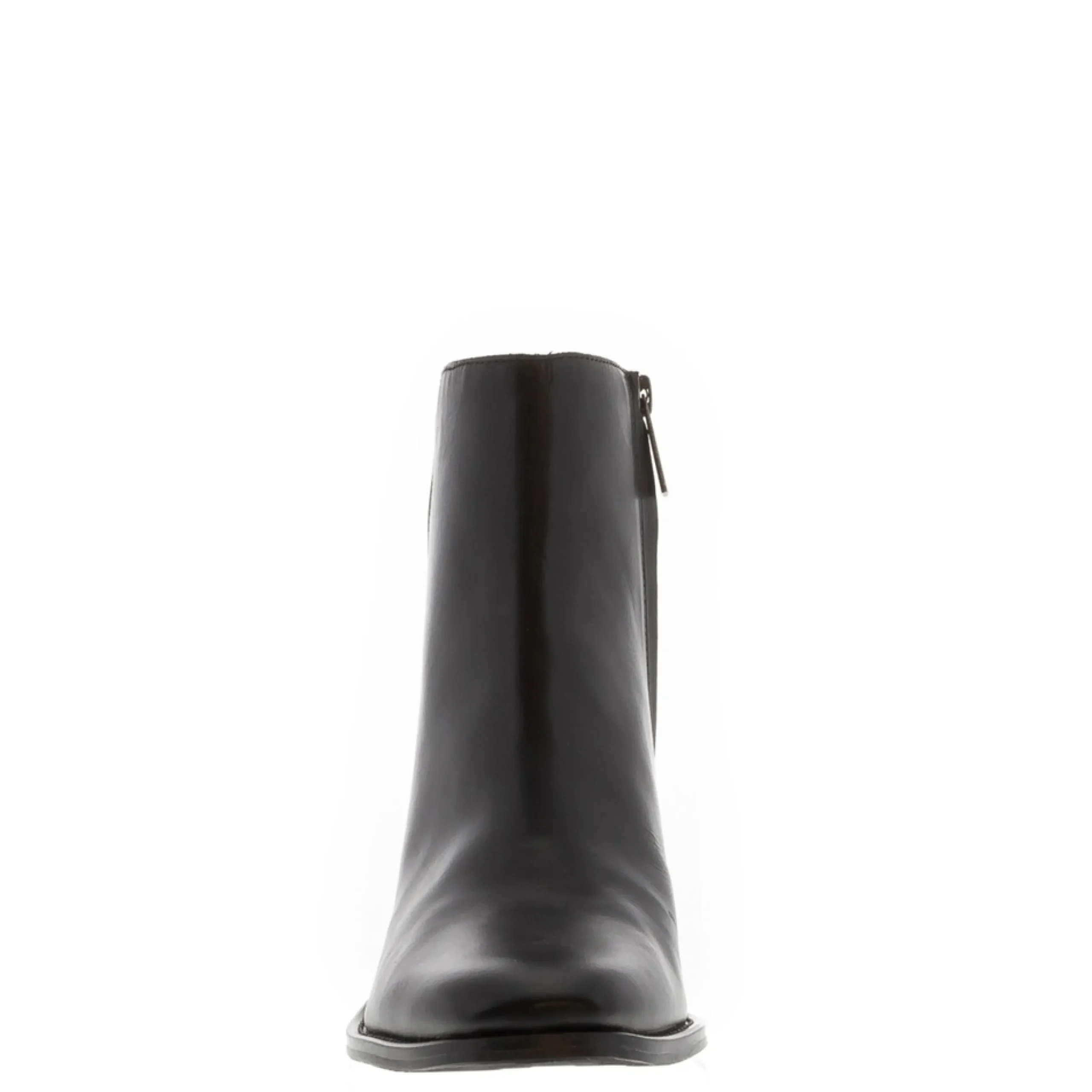 Bellini Black Leather Ankle Boots