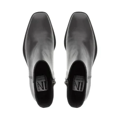 Bellini Black Leather Ankle Boots