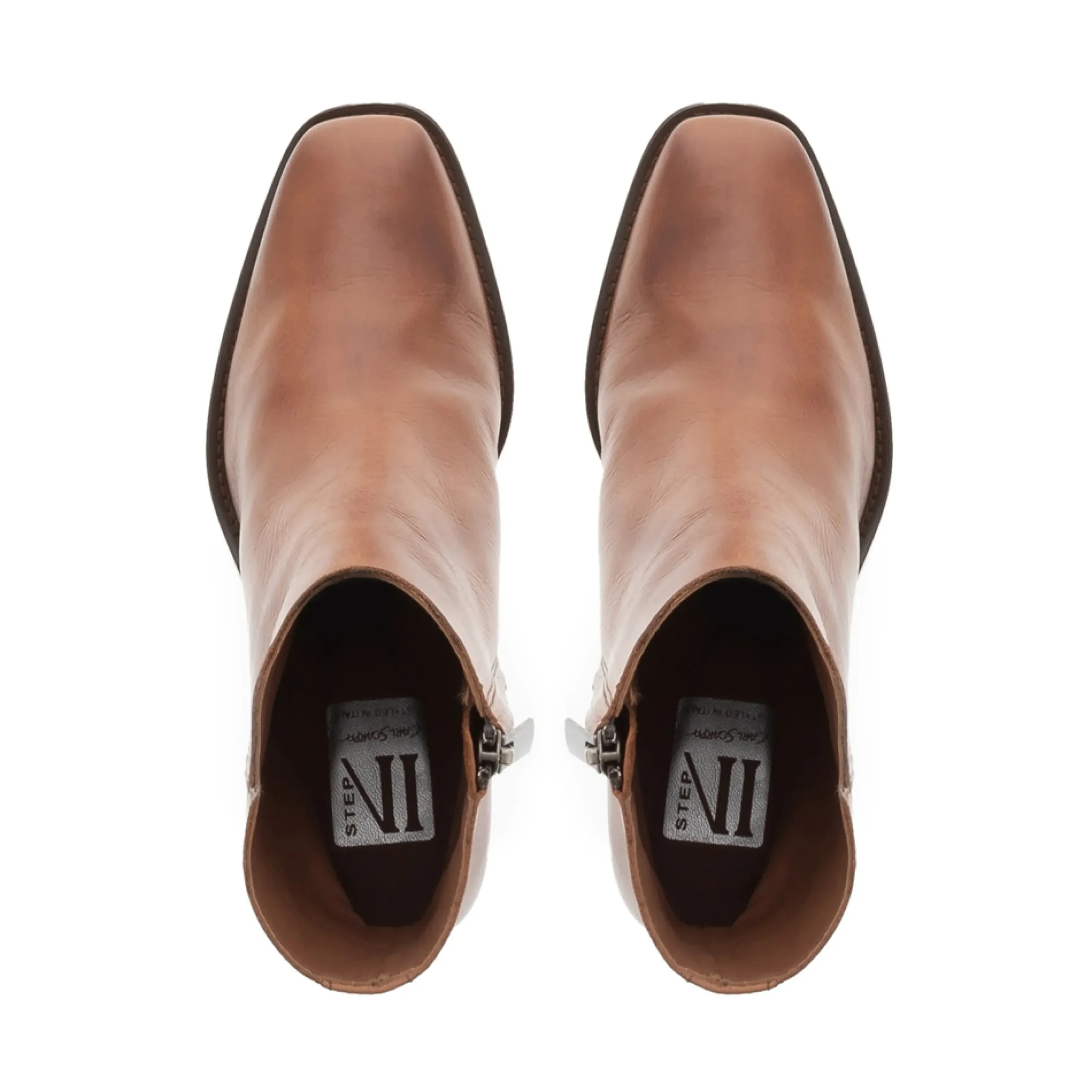 Bellini Tan Leather Ankle Boots