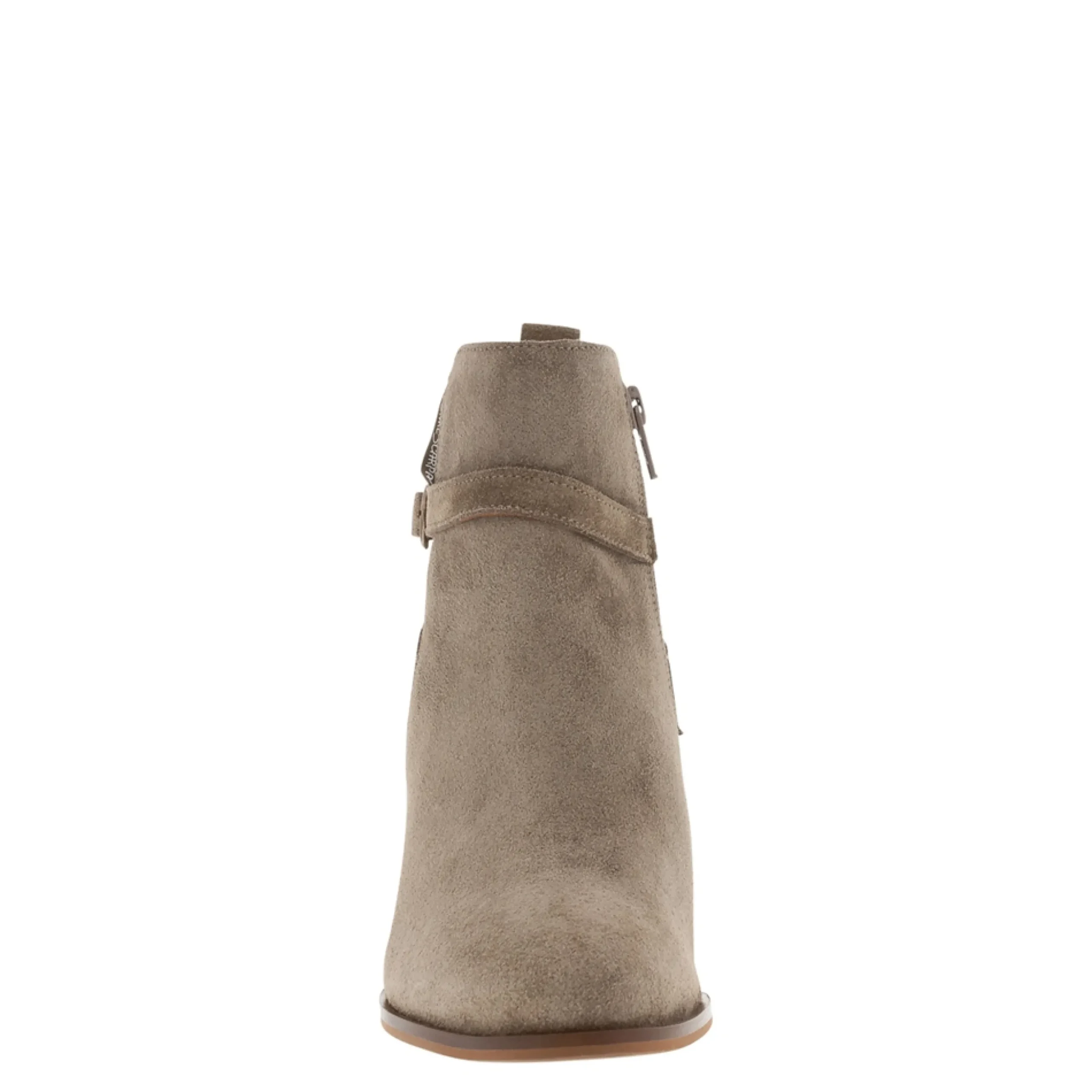 Blaise Grey Suede Block Heel Ankle Boots