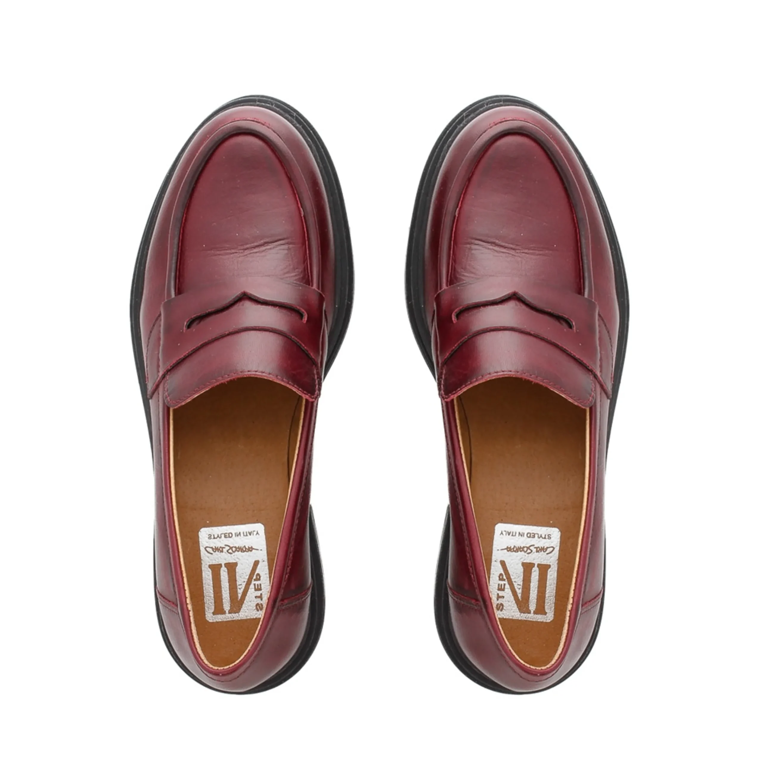 Chase Burgundy Chunky Loafers