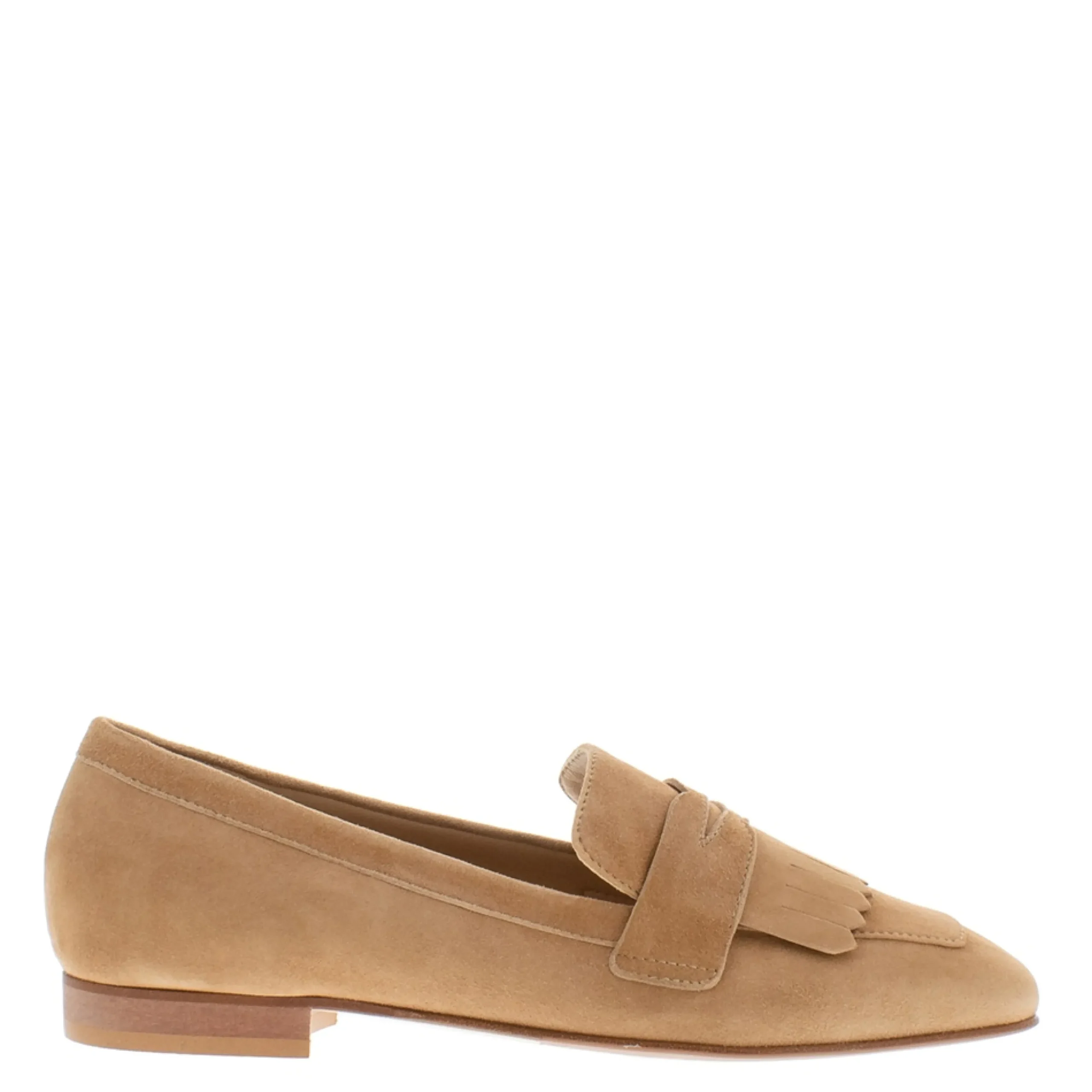 Chester Tan Suede Penny Loafers