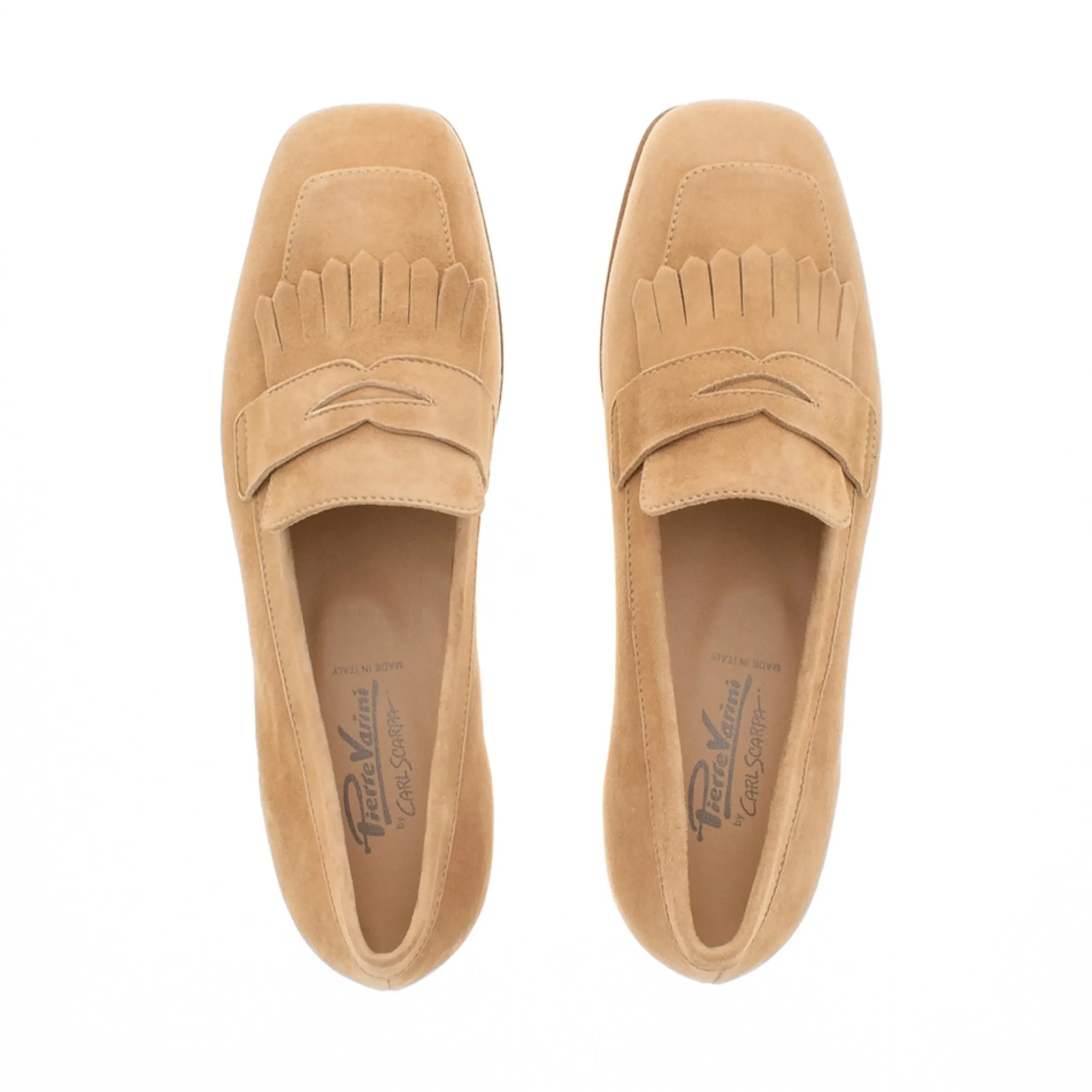 Chester Tan Suede Penny Loafers