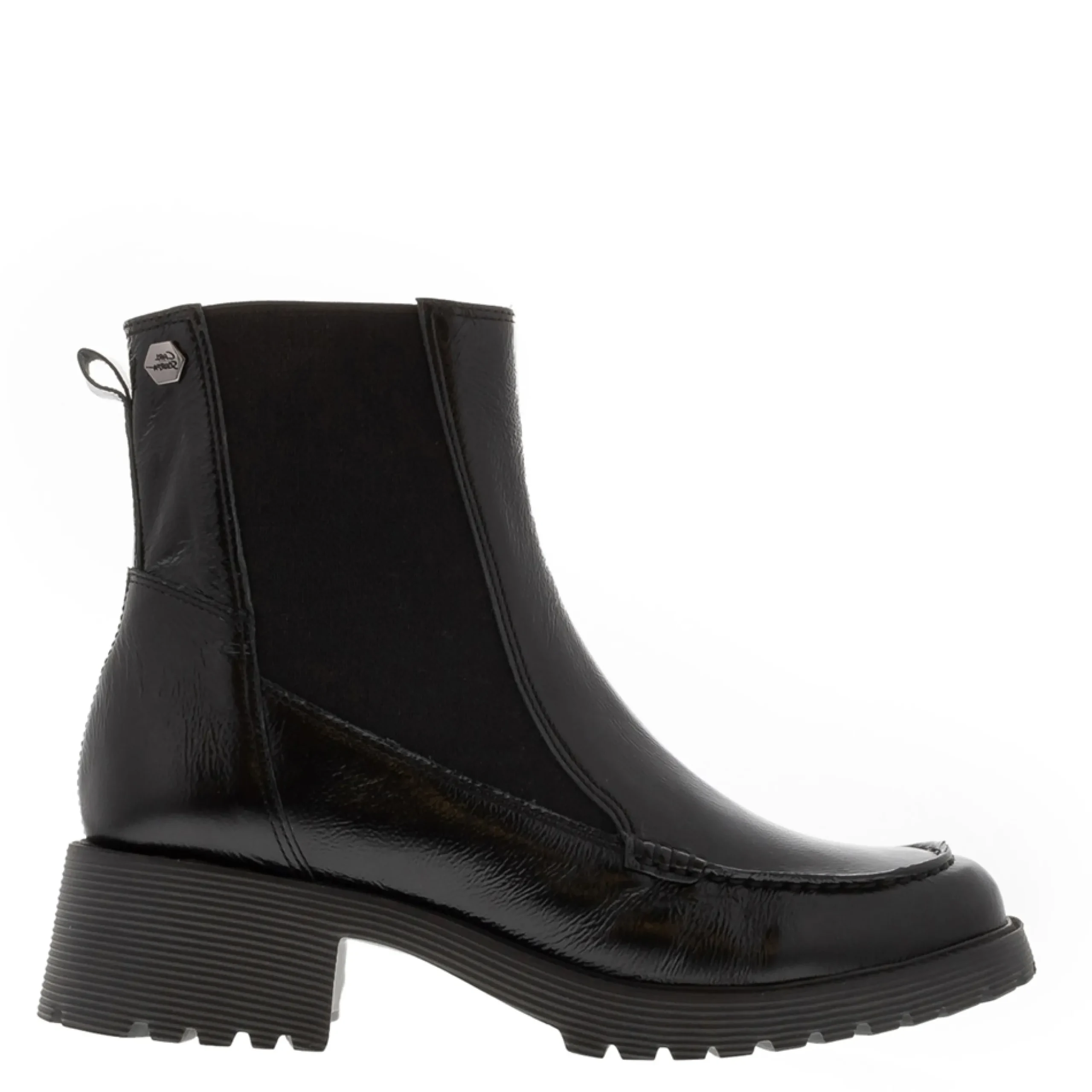Colletta Black Leather Chelsea Boots