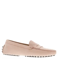 Domenica Nude Nubuck Suede Penny Loafers