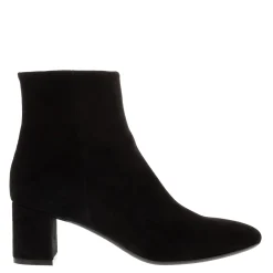 Effy Black Suede Ankle Boots