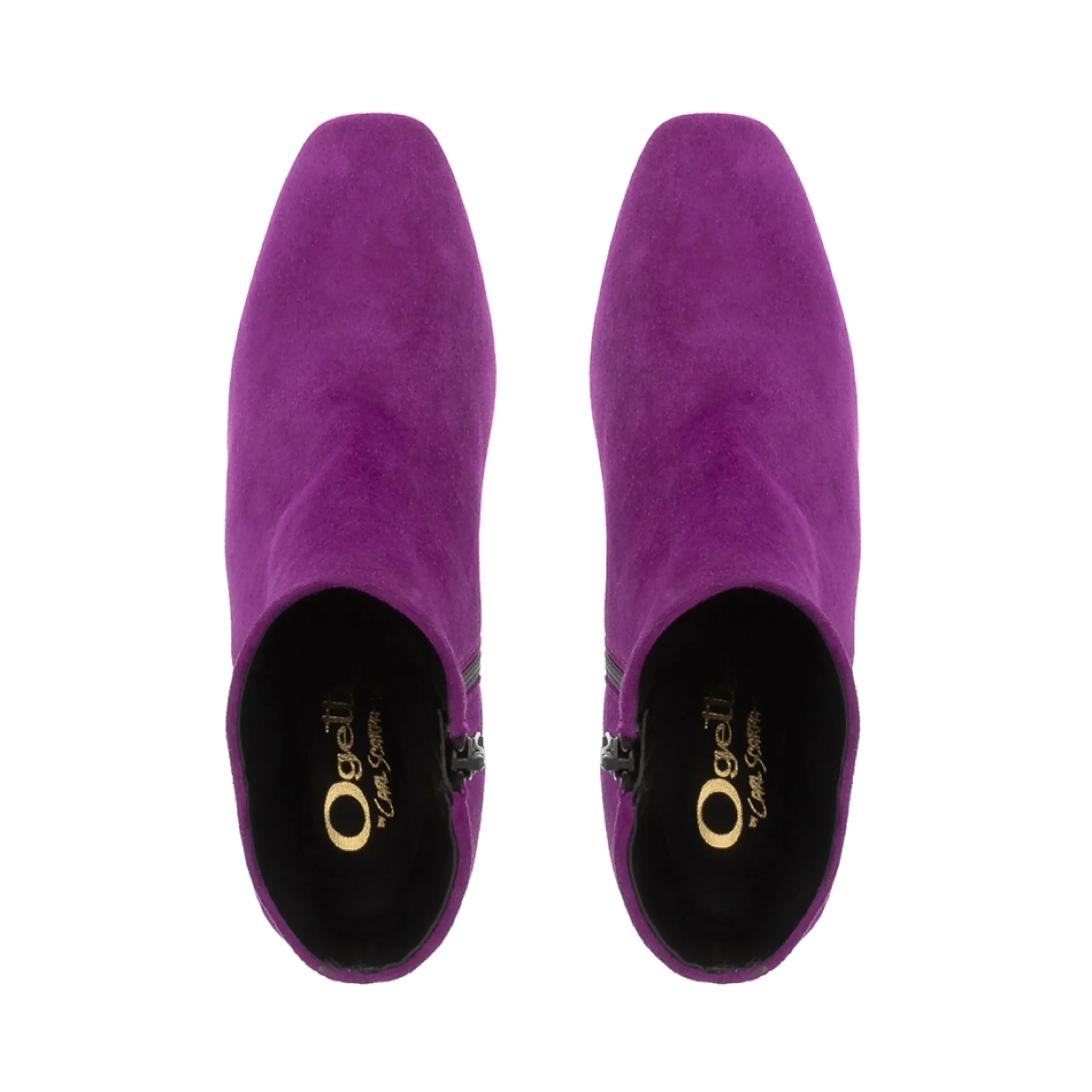Effy Purple Suede Ankle Boots