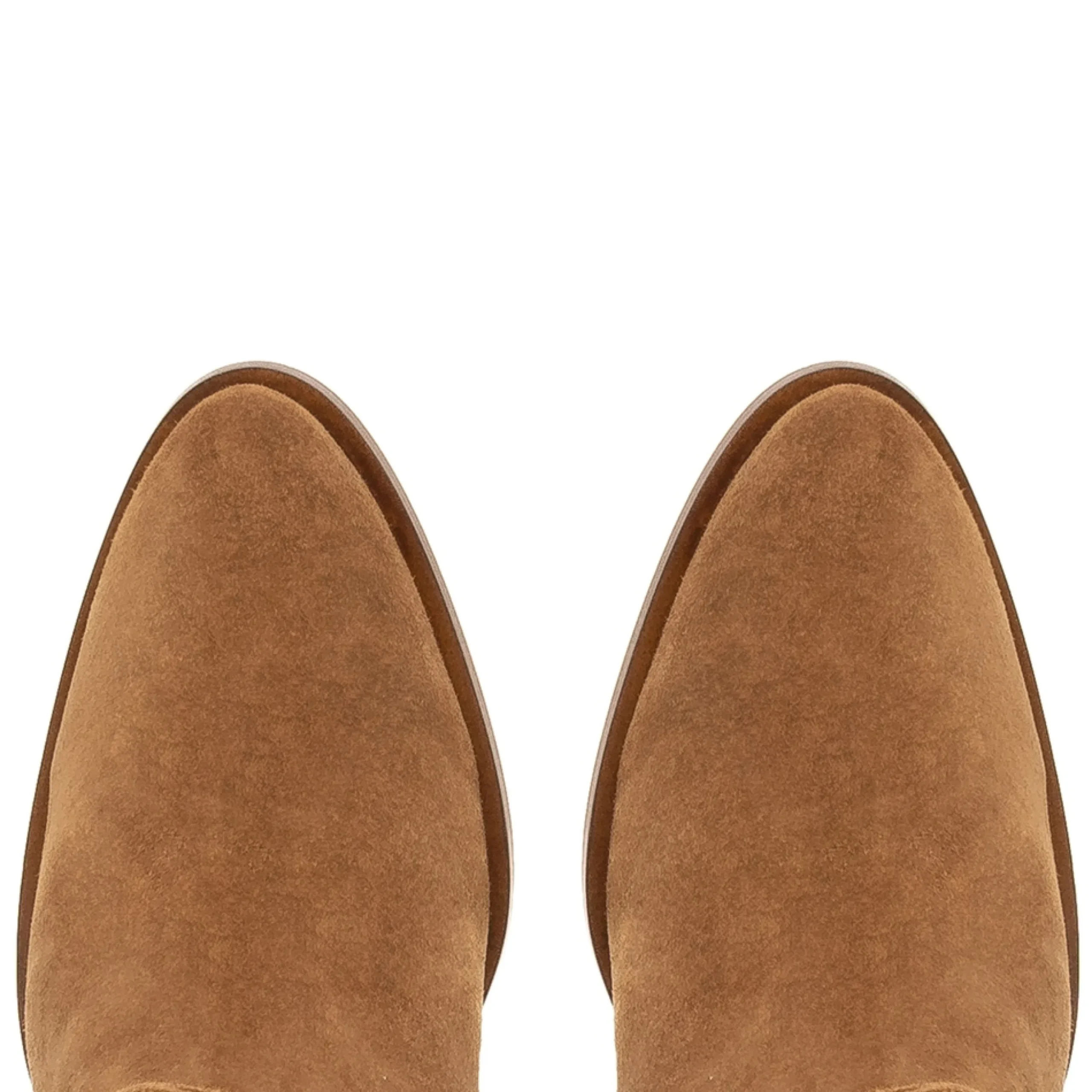 Ellis Rouched Suede Long Ankle Boots