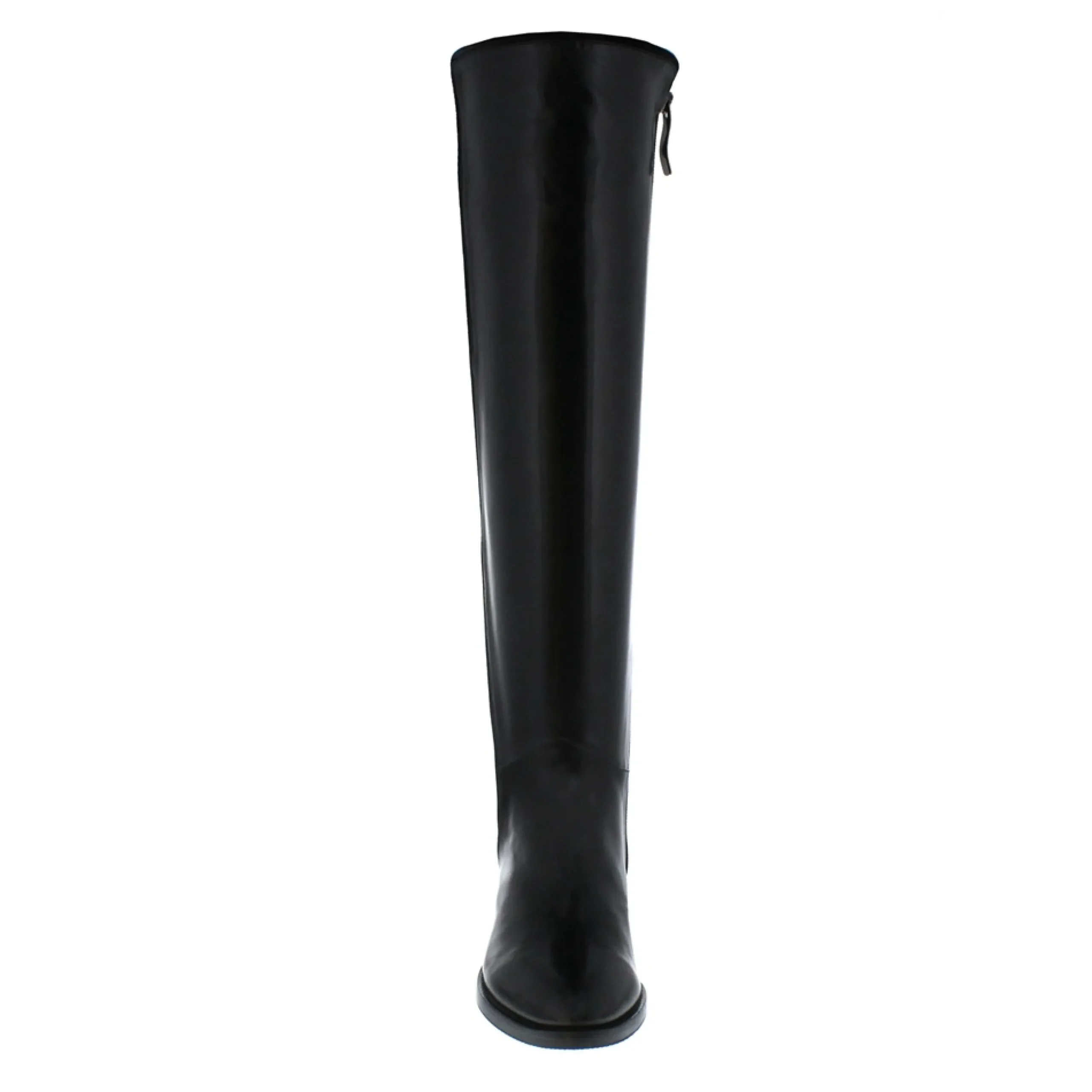 Emma Black Leather Knee-High Boots