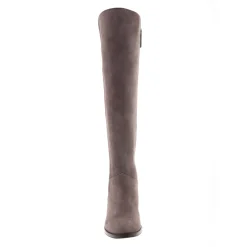 Emma Mauve Taupe Suede Knee-High Boots