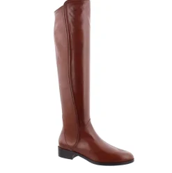 Emma Tan Leather Knee-High Boots