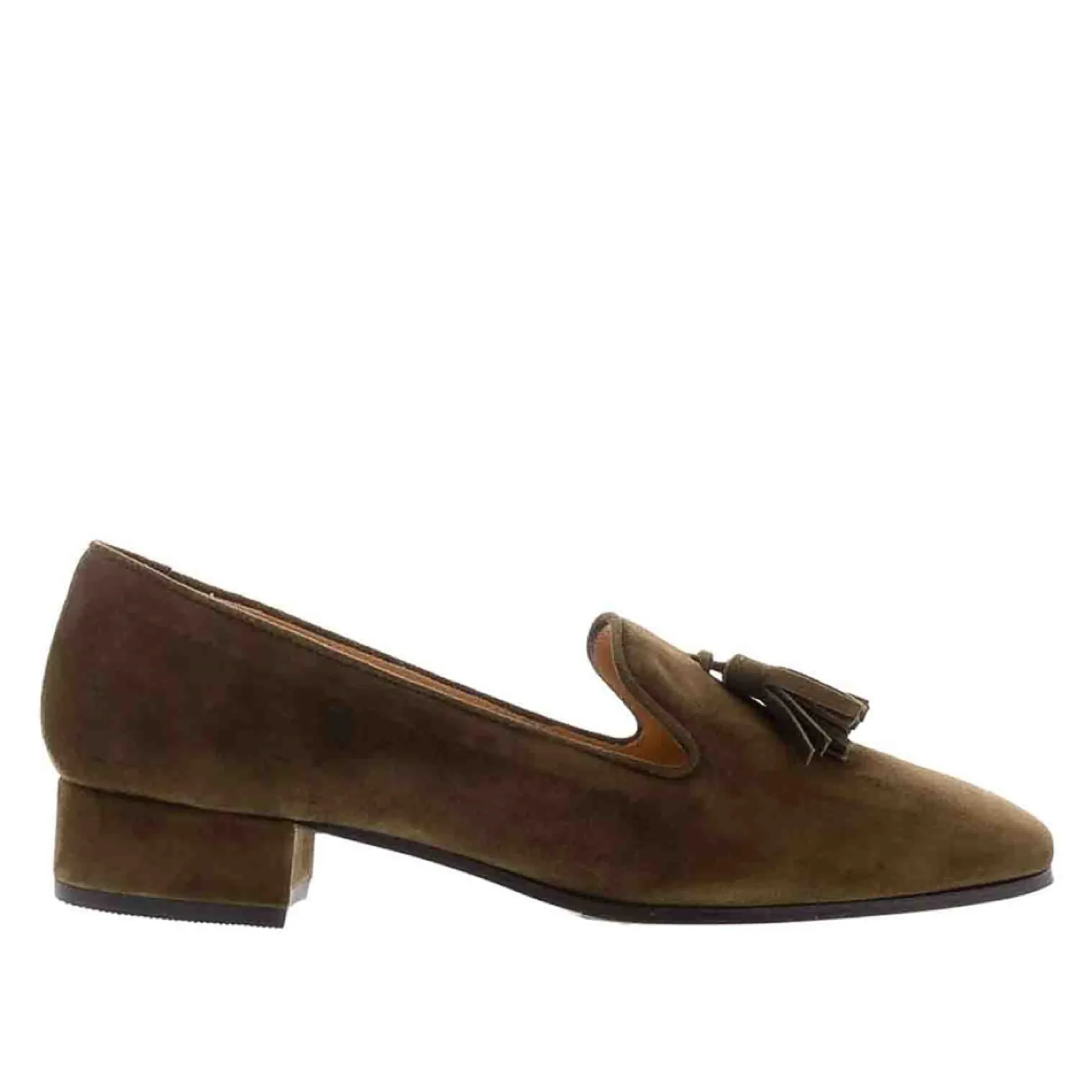 Fiadh Khaki Suede Loafers