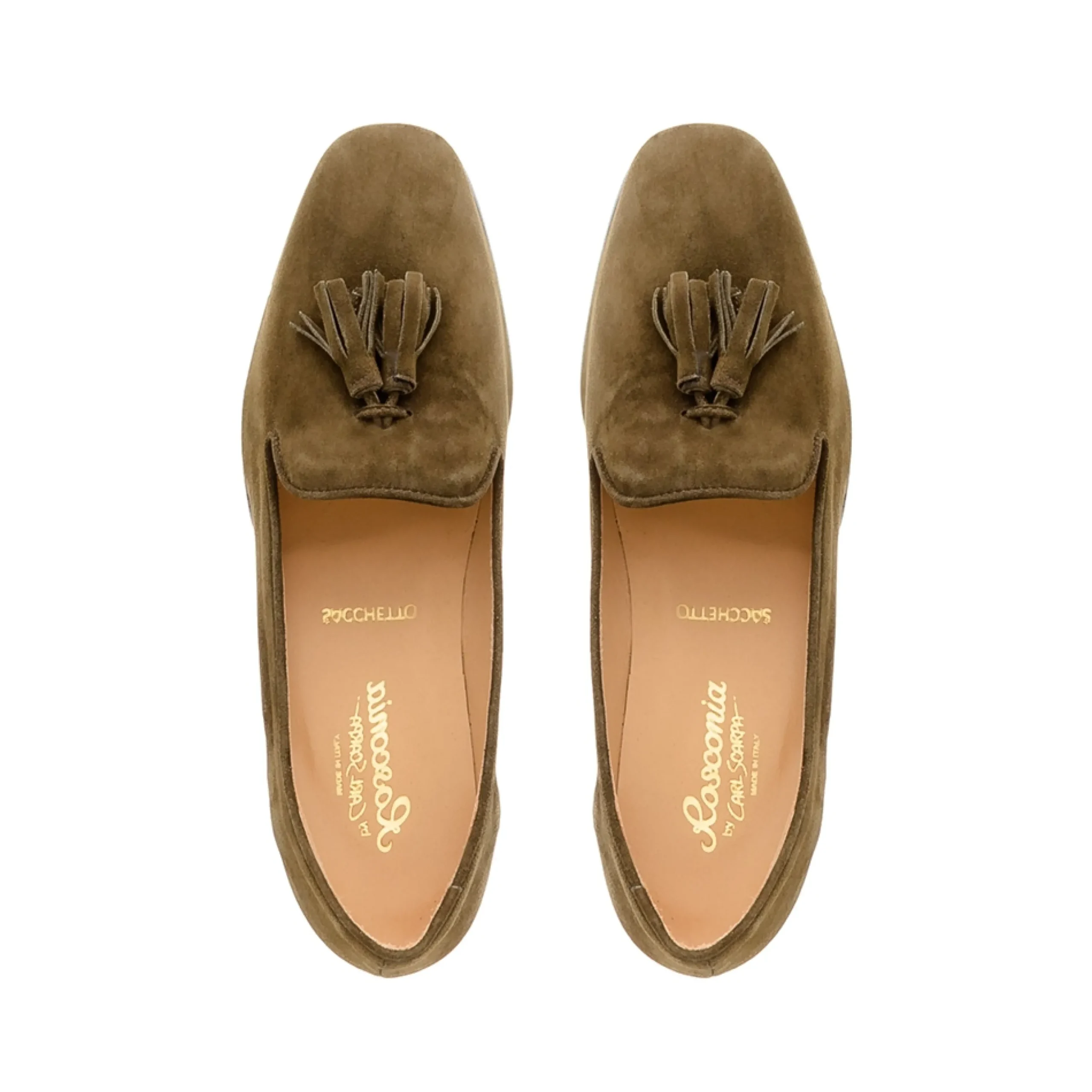 Fiadh Khaki Suede Loafers