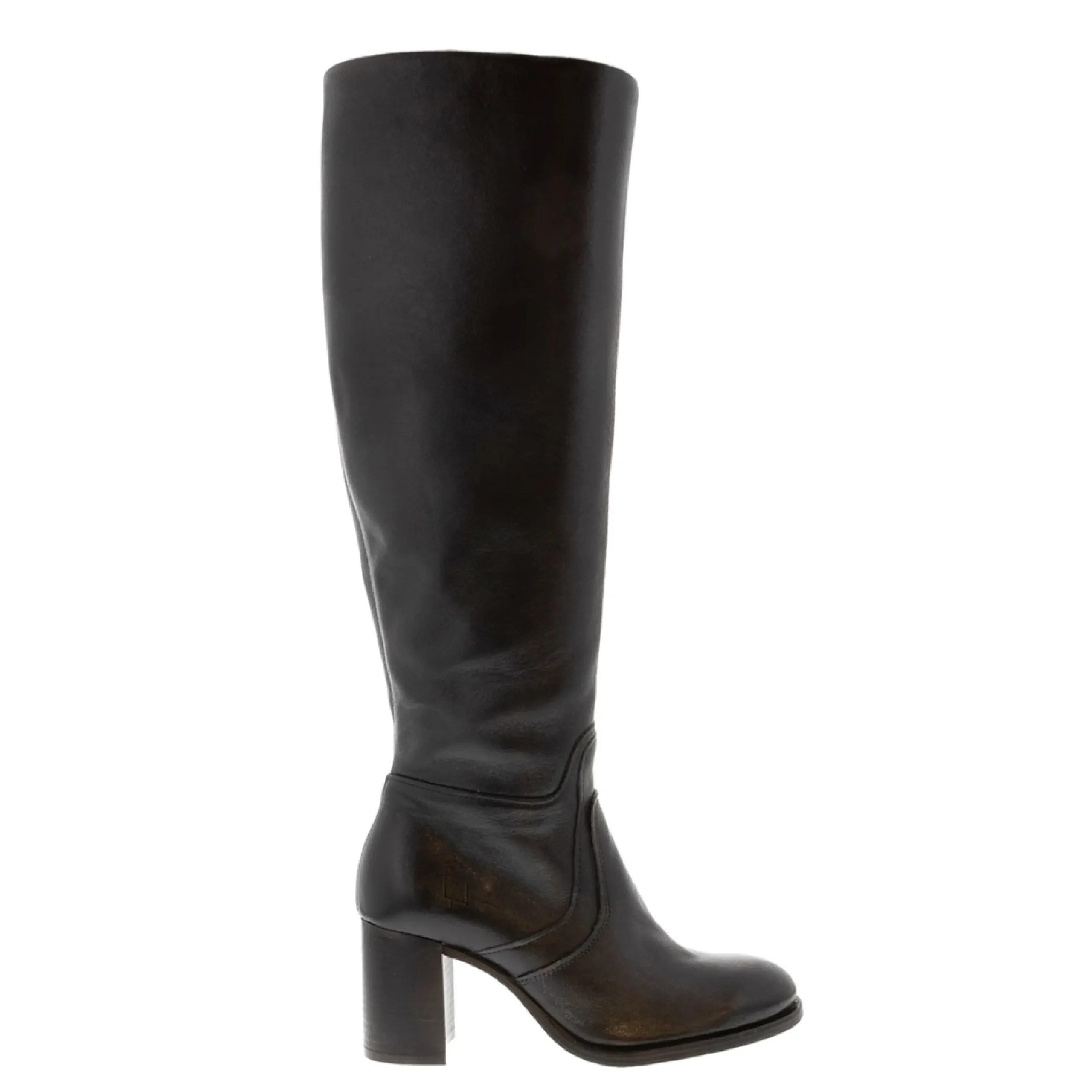 Fiorella Black Leather Knee High Boots