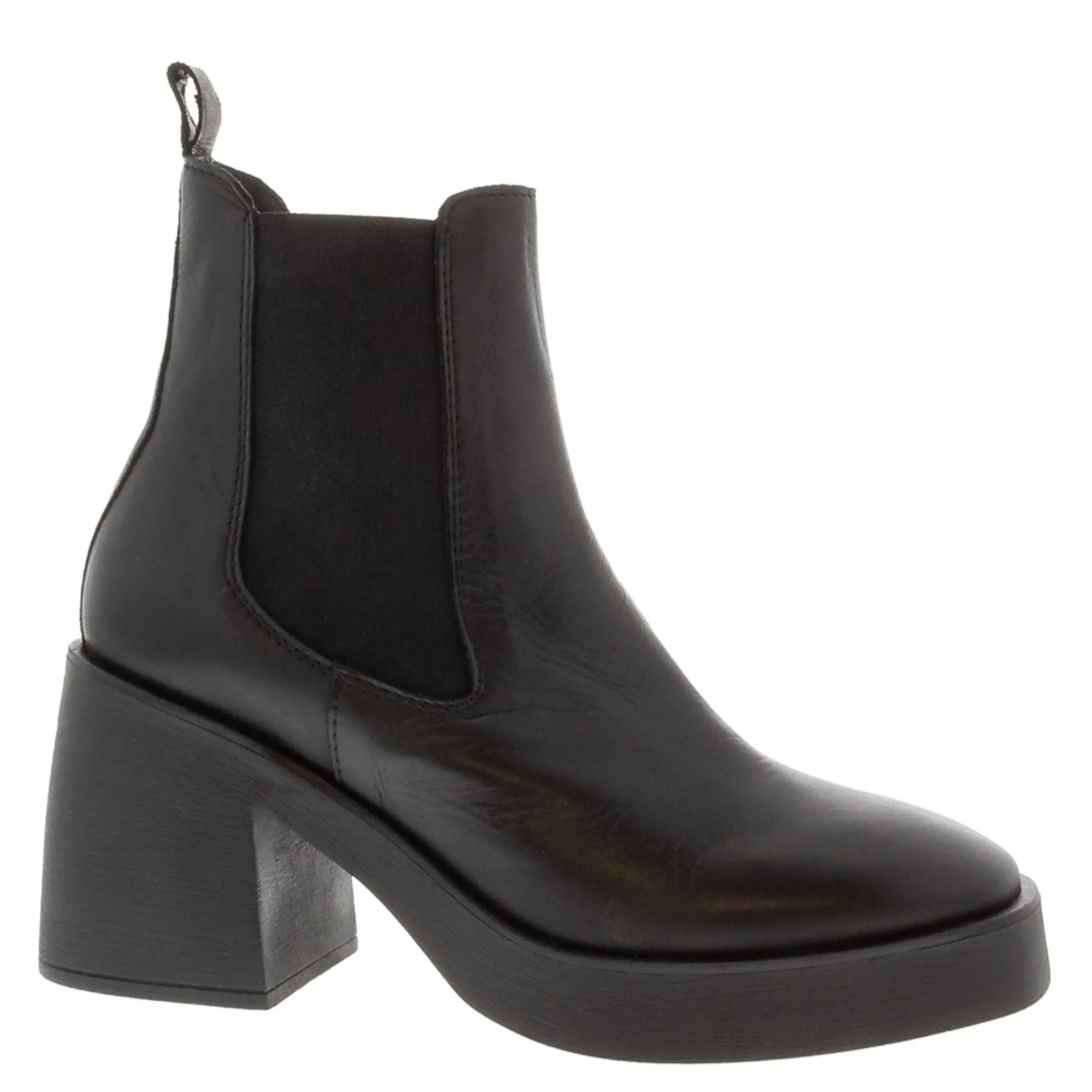 Foster Black Leather Chelsea Boots