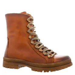 Granada Tan Leather Lace Up Ankle Boots