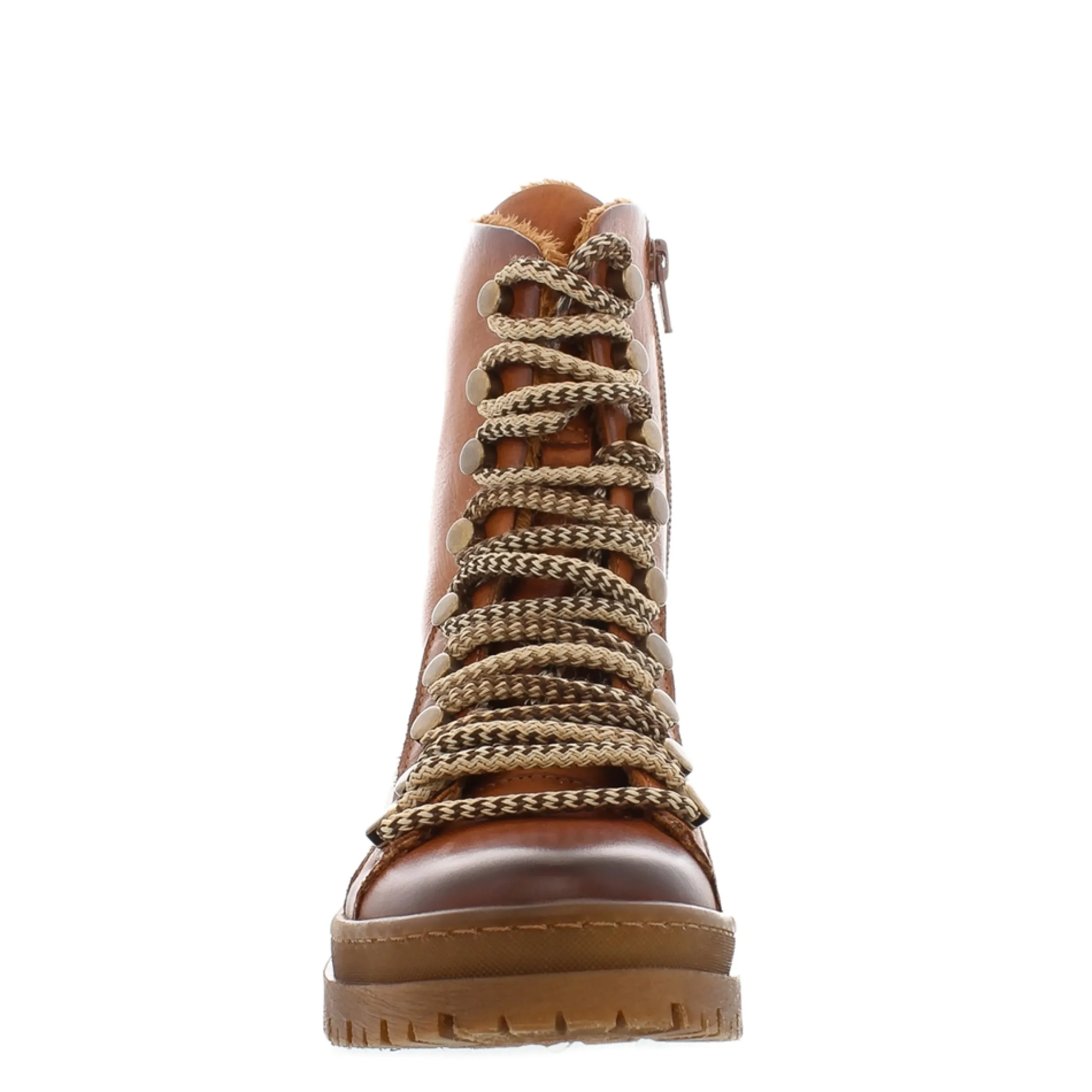 Granada Tan Leather Lace Up Ankle Boots