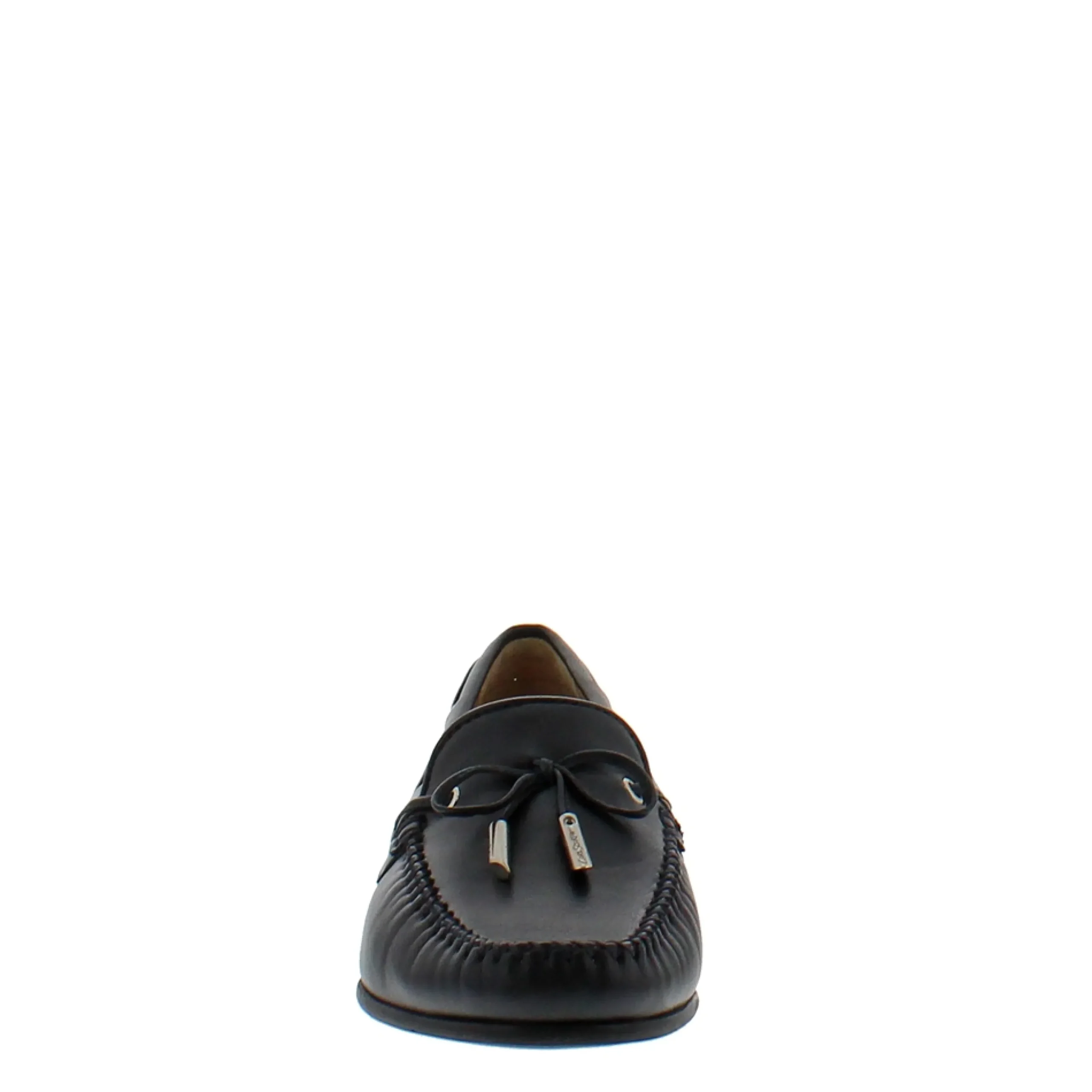 Irma Navy Leather Loafers