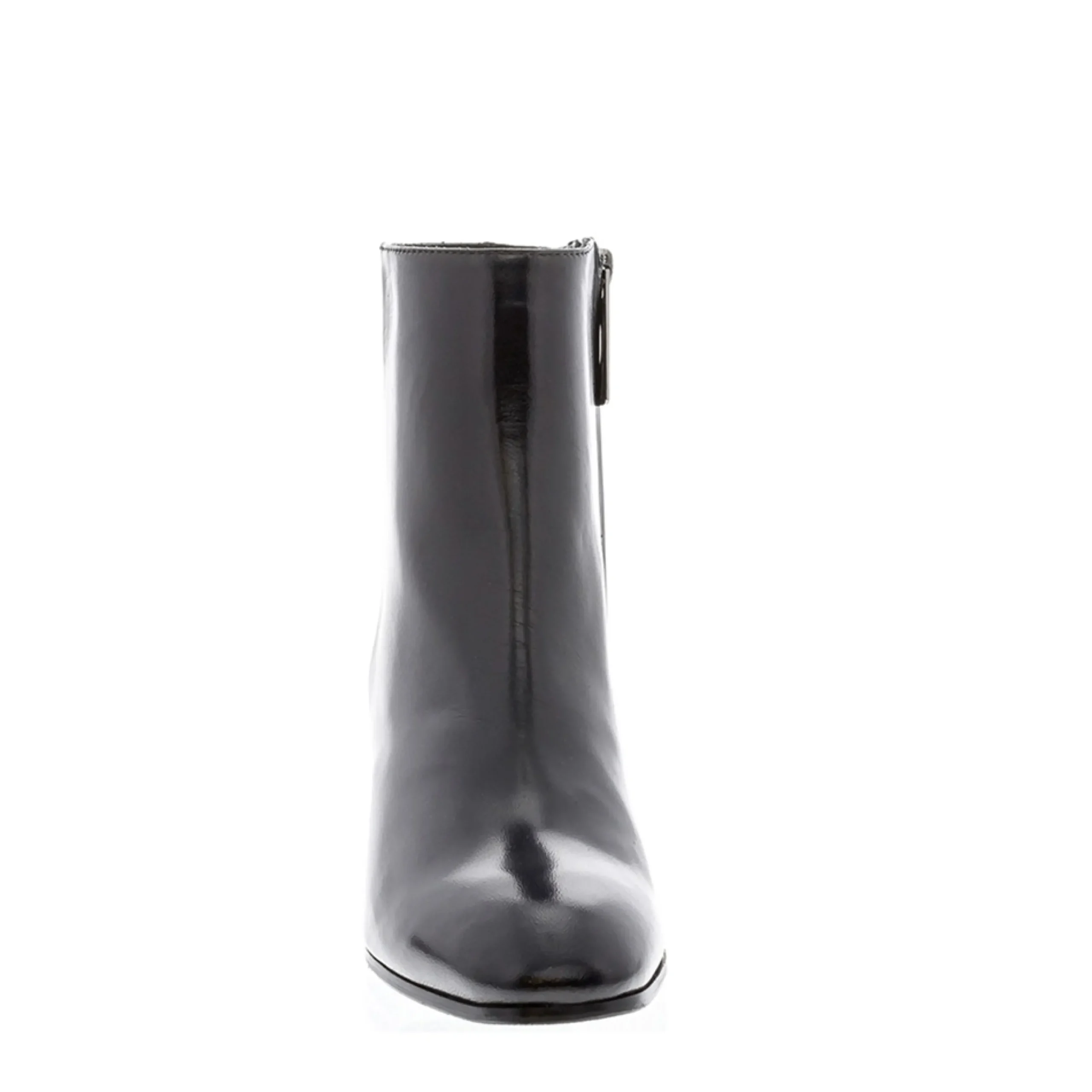 Jenny Black Italian Leather Ankle Boots