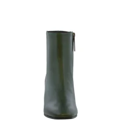 Jenny Green Italian Leather Ankle Boots