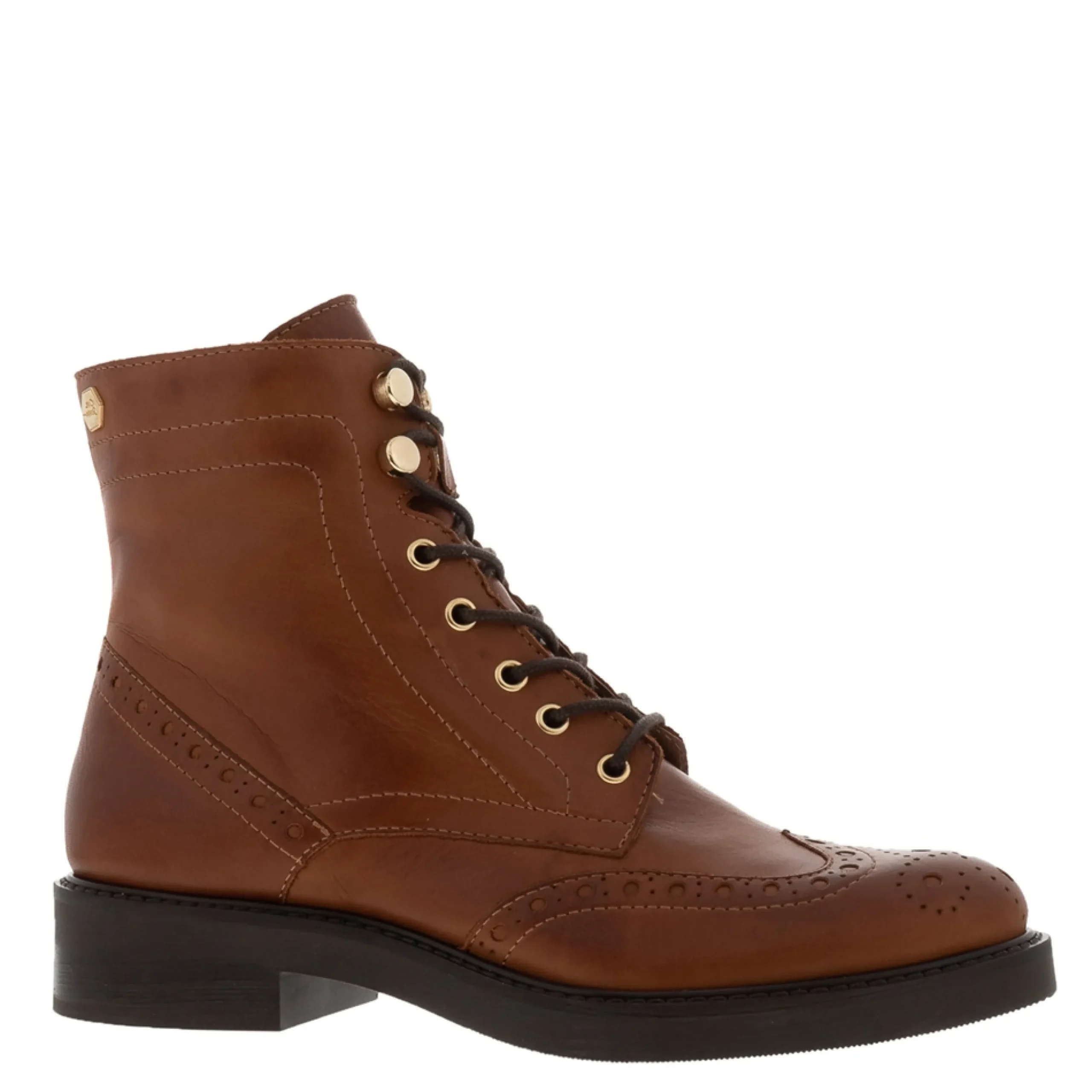 Lillibet Tan Leather Ankle Boots