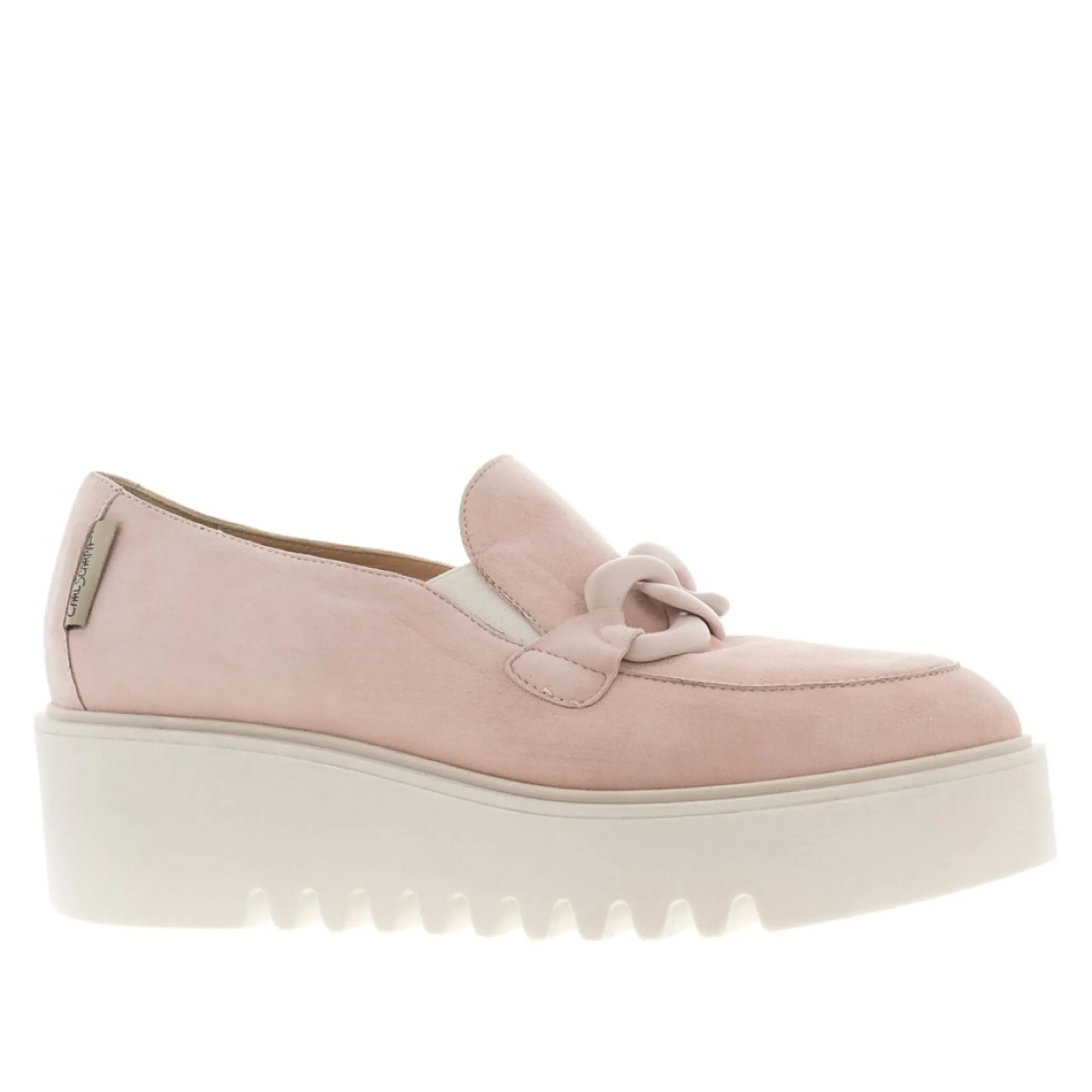Lizi Italian Chain Wedge Loafers