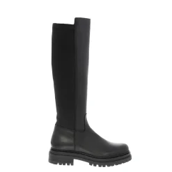 Luka Black Leather Knee High Boots