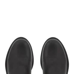 Luka Black Leather Knee High Boots