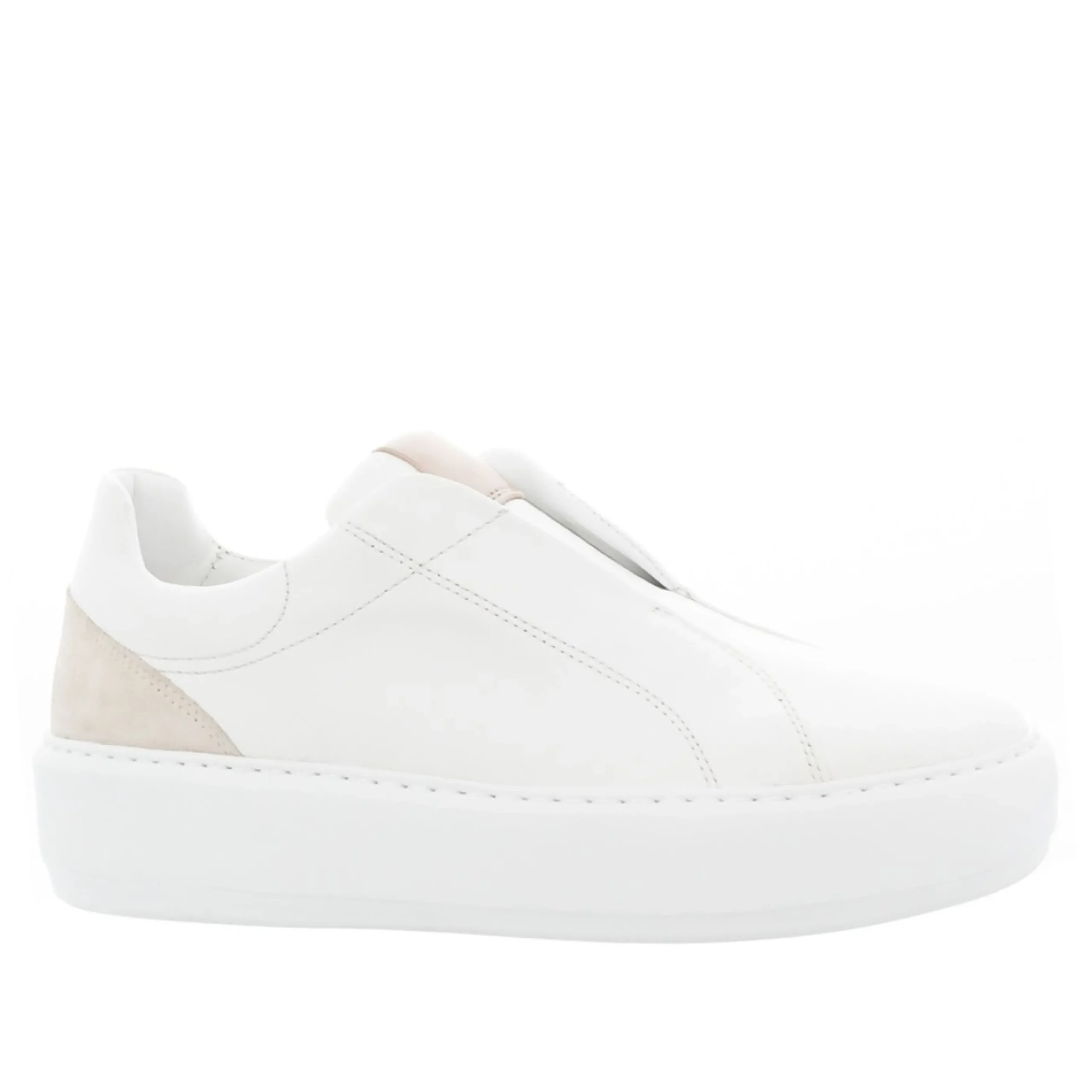 Mabel White Leather Trainers