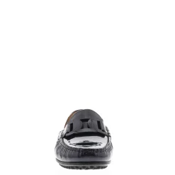 Martedi Navy Leather Penny Loafers