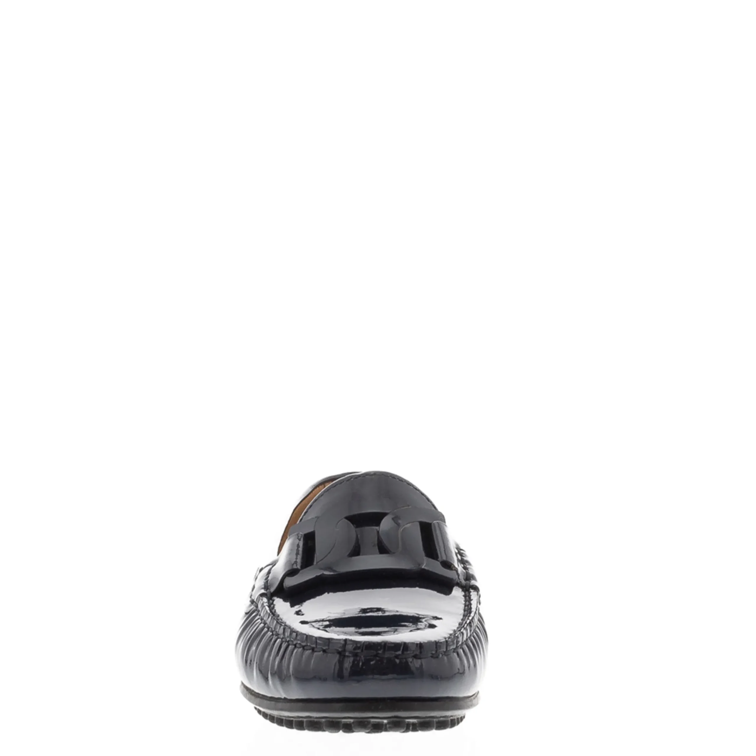 Martedi Navy Leather Penny Loafers
