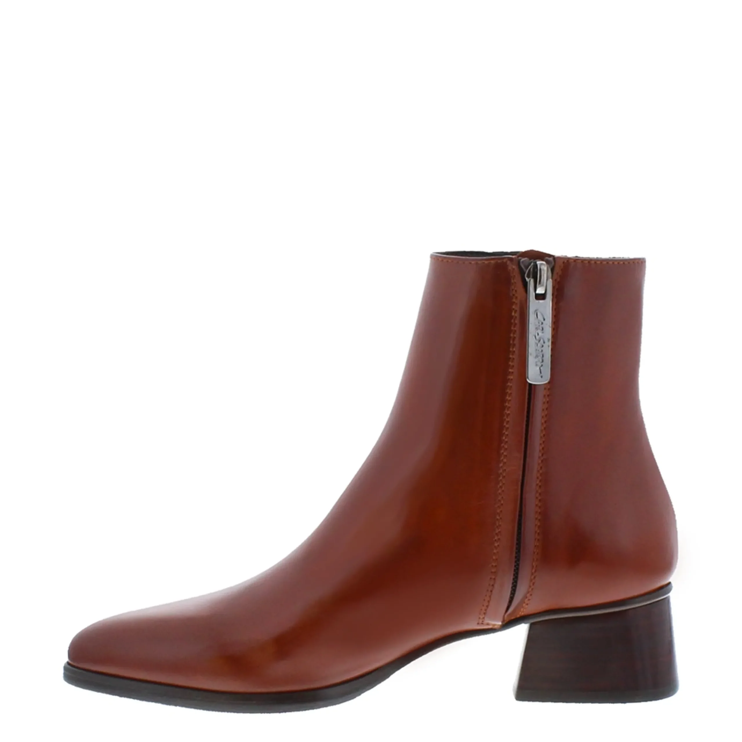 Megan Tan Leather Ankle Boots