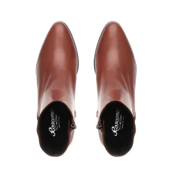 Megan Tan Leather Ankle Boots