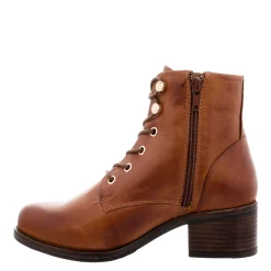 Ocean Tan Leather Lace Up Ankle Boots
