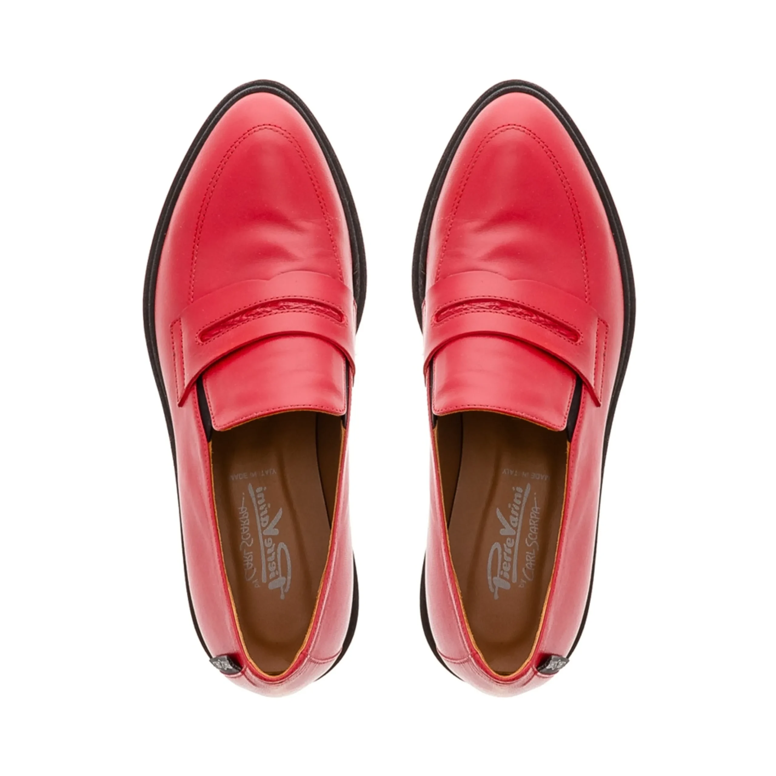 Opal Red Wedge Loafers