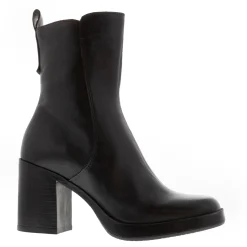 Saxby Black Leather Ankle Boots