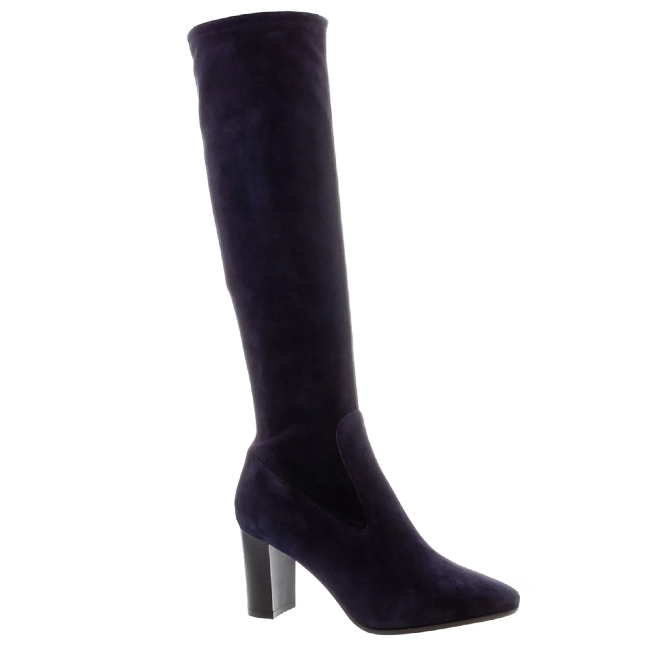 Spirit Navy Suede Knee High Boots