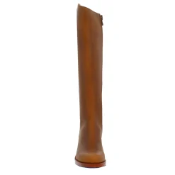 Viola Tan Leather Boots