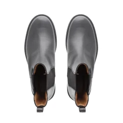 Zen Black Leather Platform Chelsea Boots